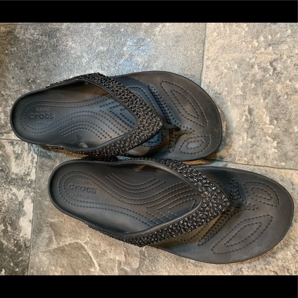 Crocs Kadee Embellished Flip Flop